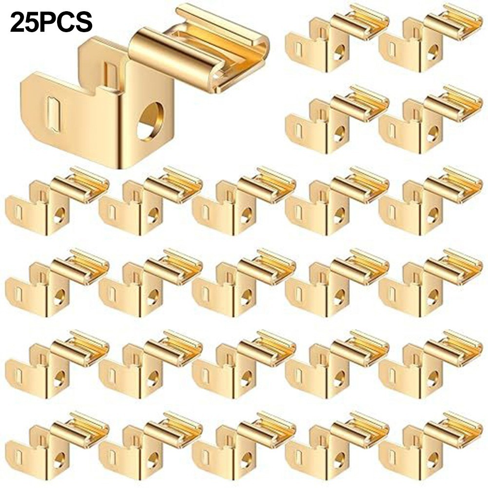 Easily Accessible 25 Pcs Brass Piggyback Spade Connectors in Bulk Packs