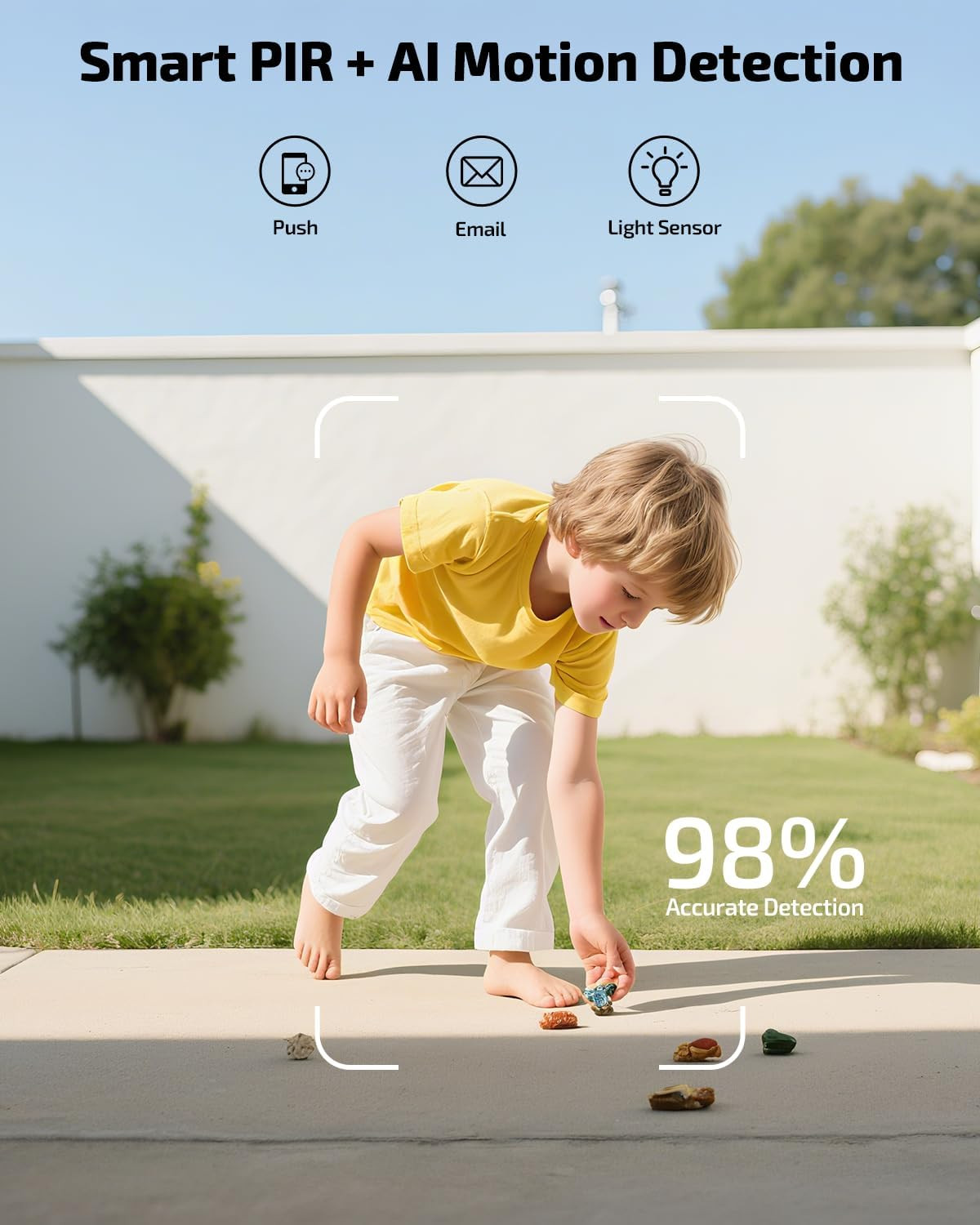 《100% Solar Powered &Full 360° Coverage》Outdoor Wireless PTZ Camera System, 4MP