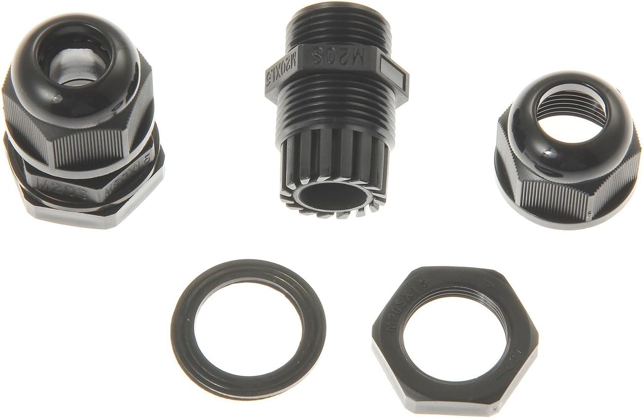 Weatherproof ABS Solar Double Cable Entry Gland,Curved Cable Connector for All C
