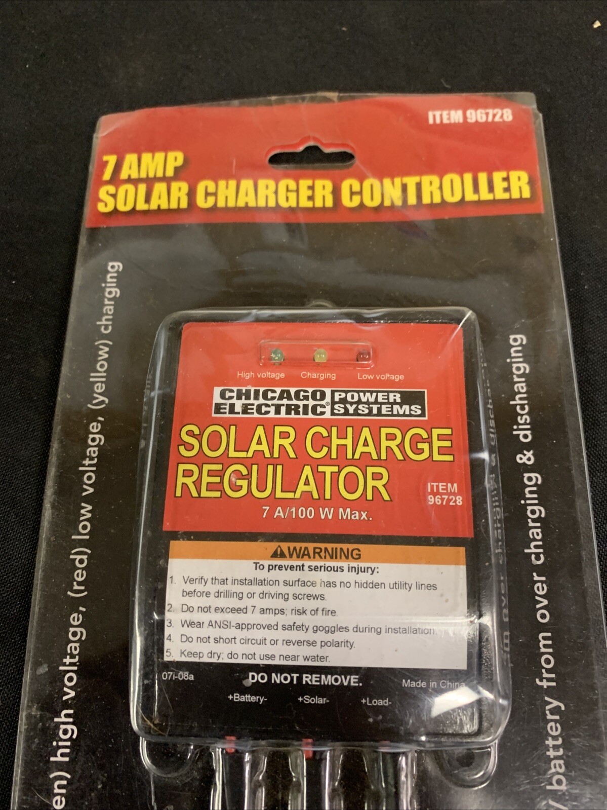 Thunderbolt Magnum 100 watt Solar Charge Regulator NEW
