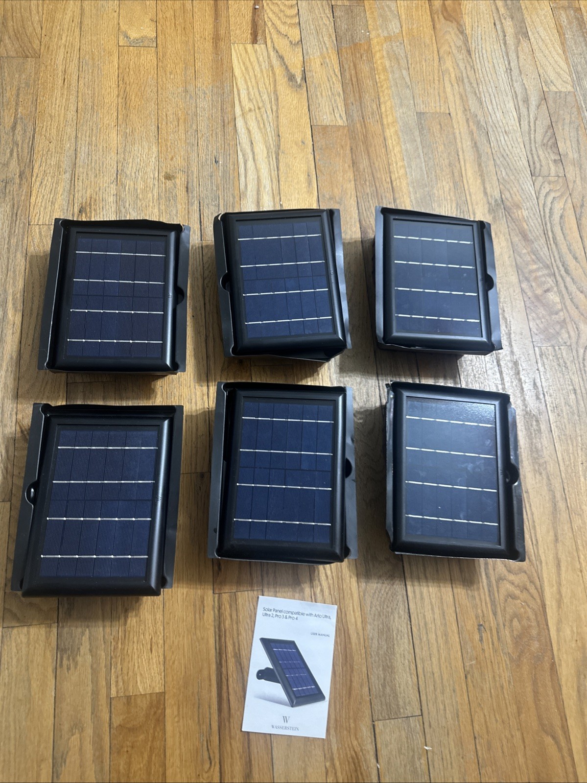 lot of 6 Wasserstein Solar Panel with 13.1ft/4m Cable Compatible with Arlo ultra