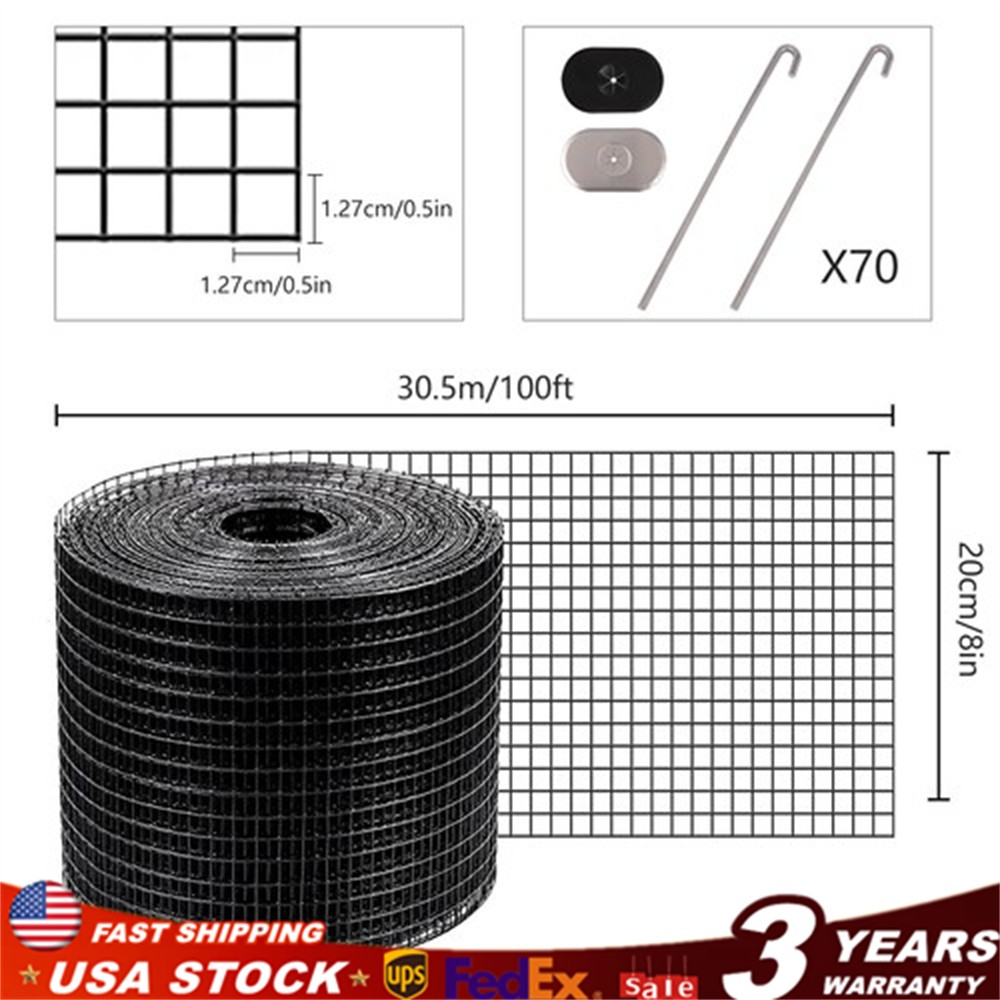 100ft Solar Panel Wire Mesh Roll & clip kit – Pigeon Bird Proofing Guard kit new