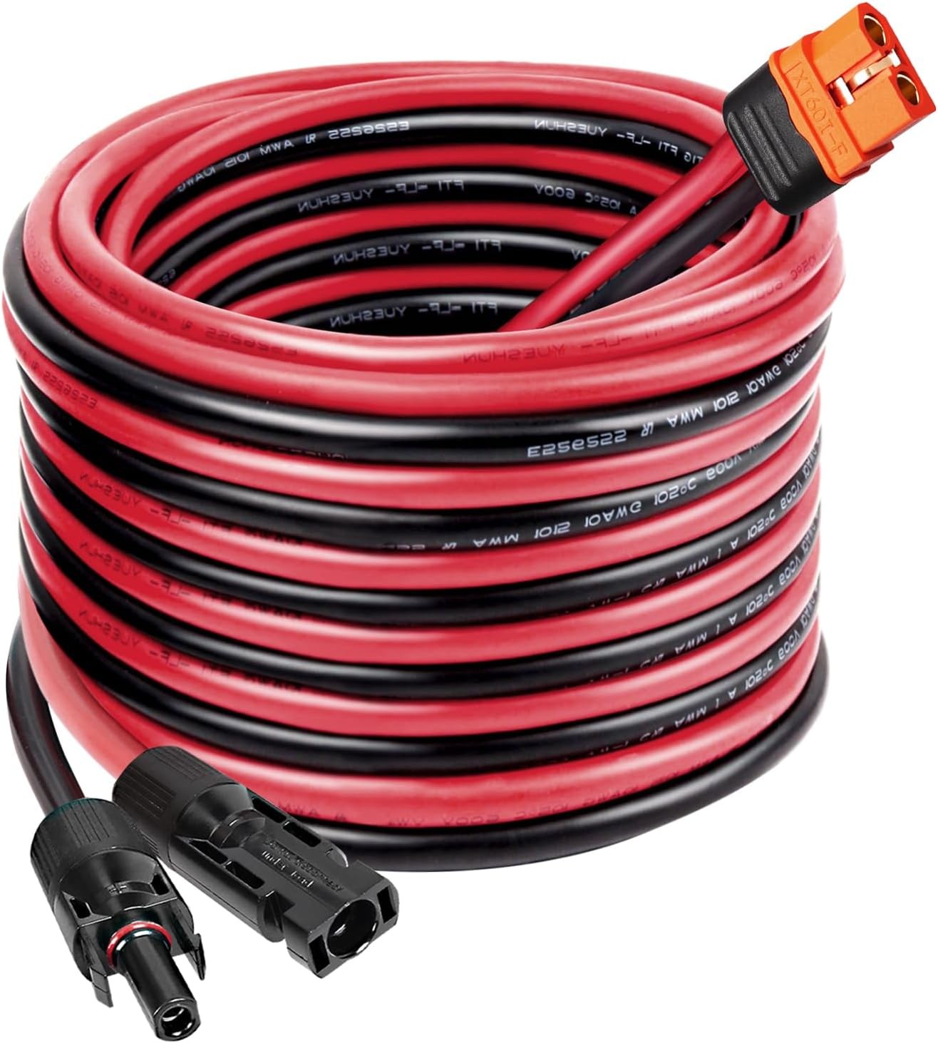 Solar to XT60i Cable 10AWG – MOOKEERF 20FT Solar Panel to XT60i Adapter Connecto