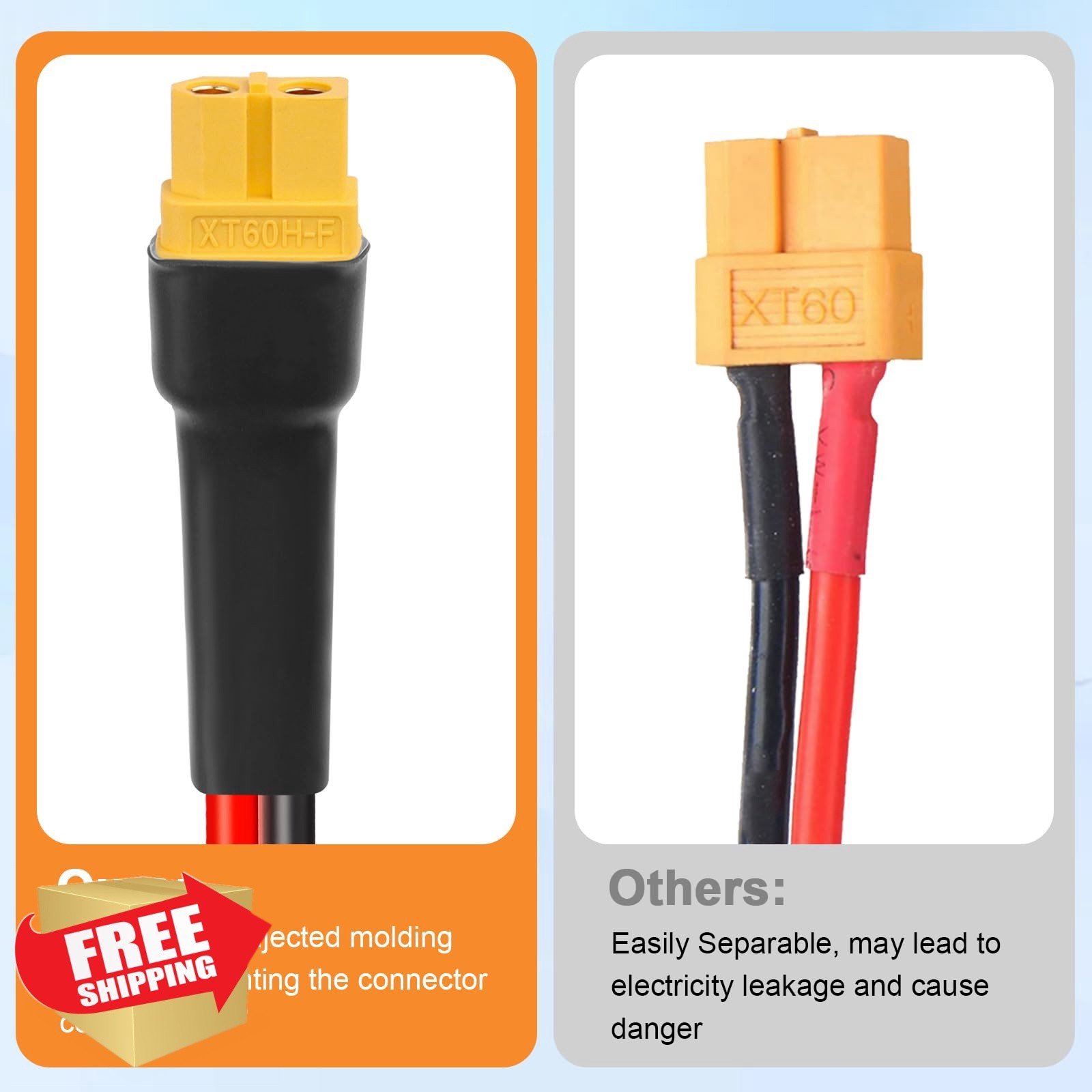 Kimbluth XT60 Solar Extension Cable 10AWG 6FT