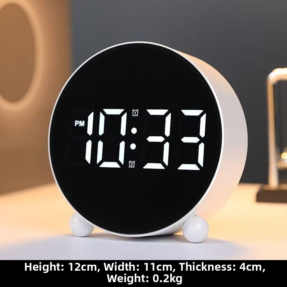 Dual Alarm LED Digital Clock Large LED Display Bold Digits For Easy Reading