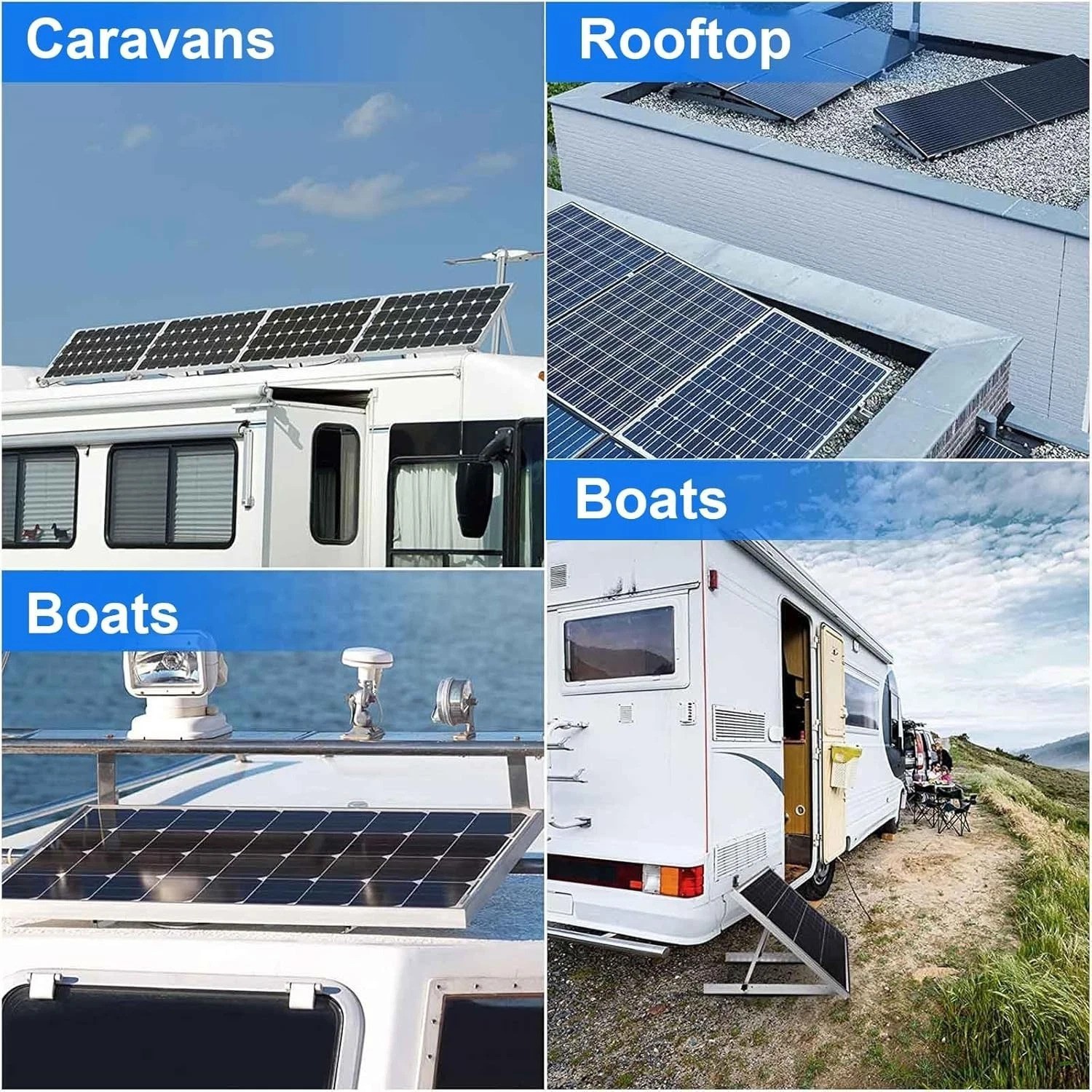 45-Inch Aluminum Solar Mounting Brackets – Adjustable for Various Applications
