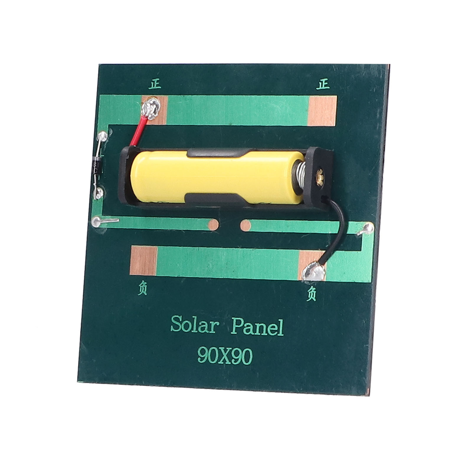 AUHX Solar Power Bank 1W Solar Charger For .2V AA Batteries Power Supply