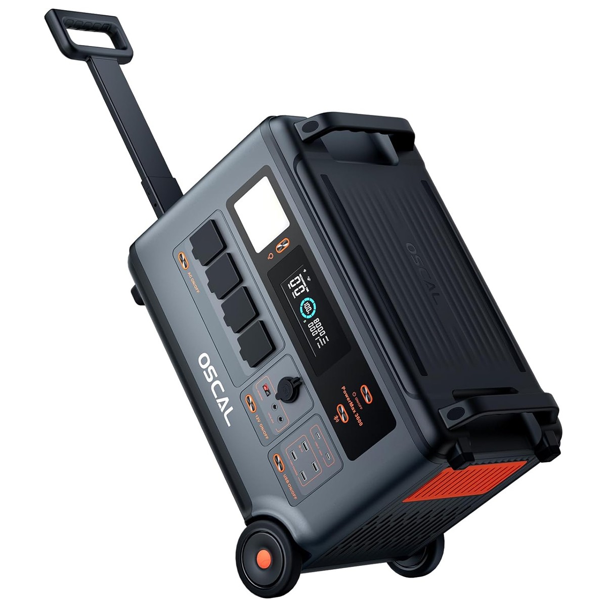 Blackview OSCAL PowerMax 3600 3000W Power Station 3600Wh LFP + 200W Solar Panel