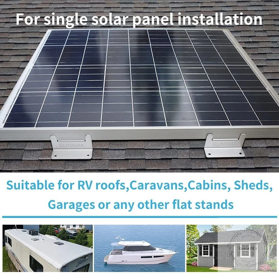 16 Units per Set Solar Panel Mounting Z Brackets, Solar Panel Mounting Brackets