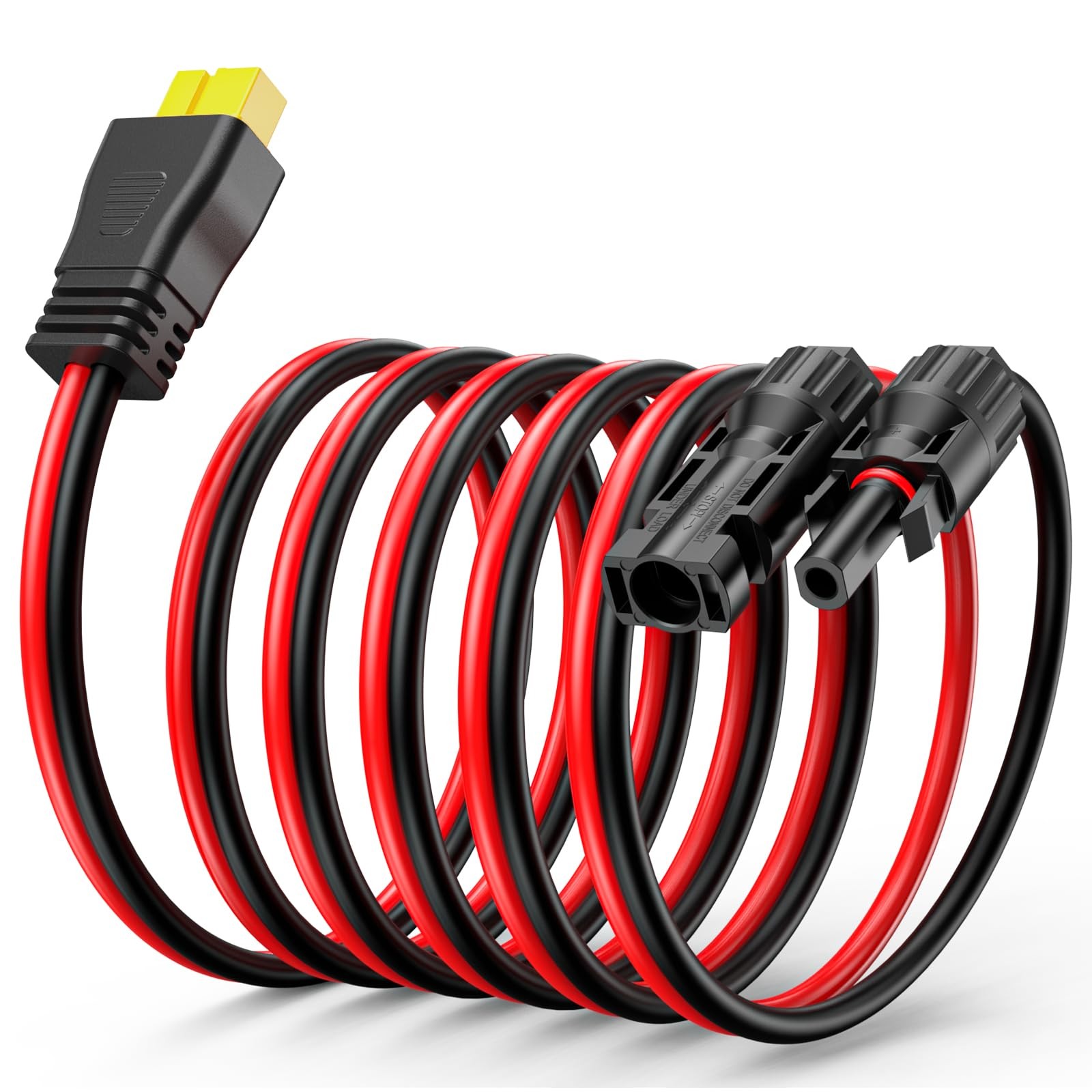10AWG XT60 Solar Cable 10FT, Solar to XT60 Charging Cable 3 15 20 30 40 50FT,…