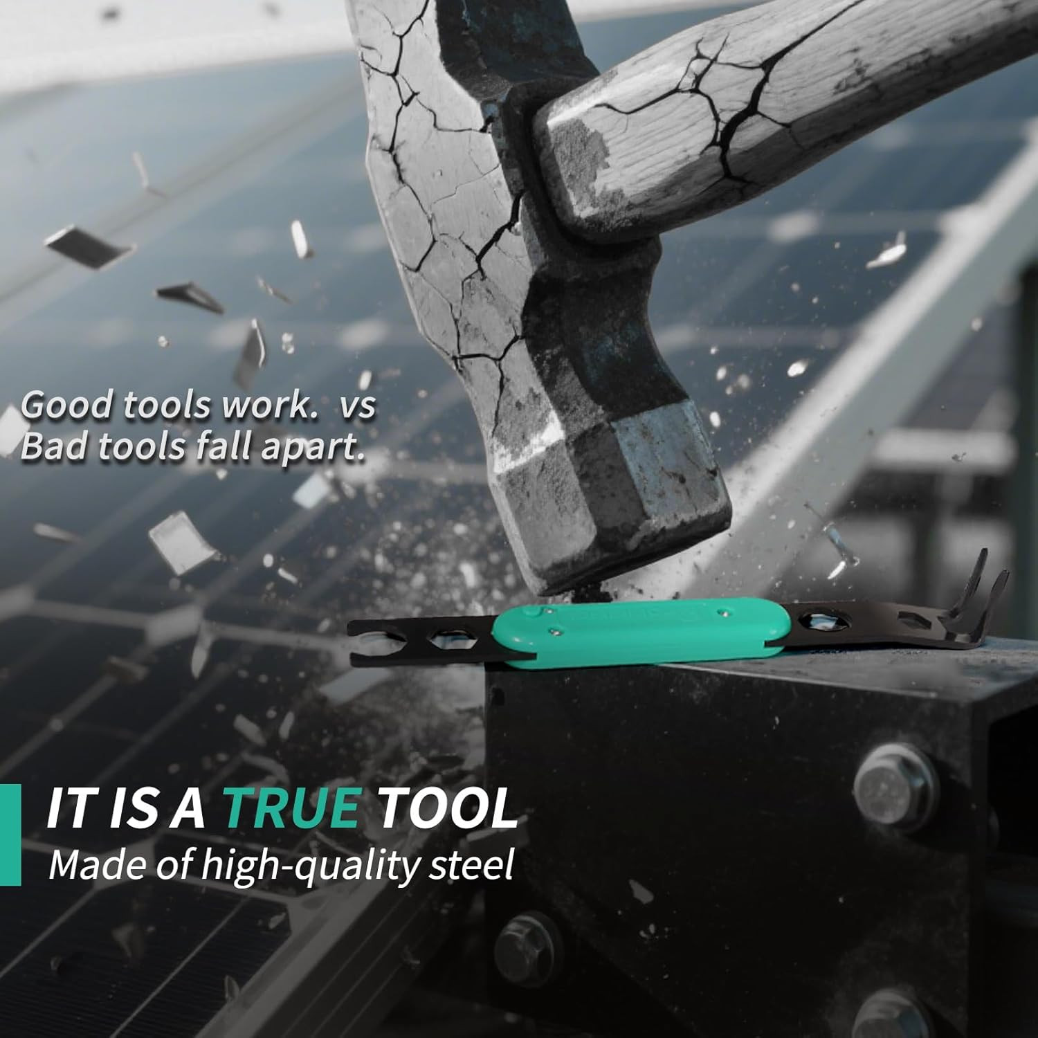 Metal Solar Mc4 Disconnect Tool Made by Heavy-Duty Steel, Spring-Loaded Design,