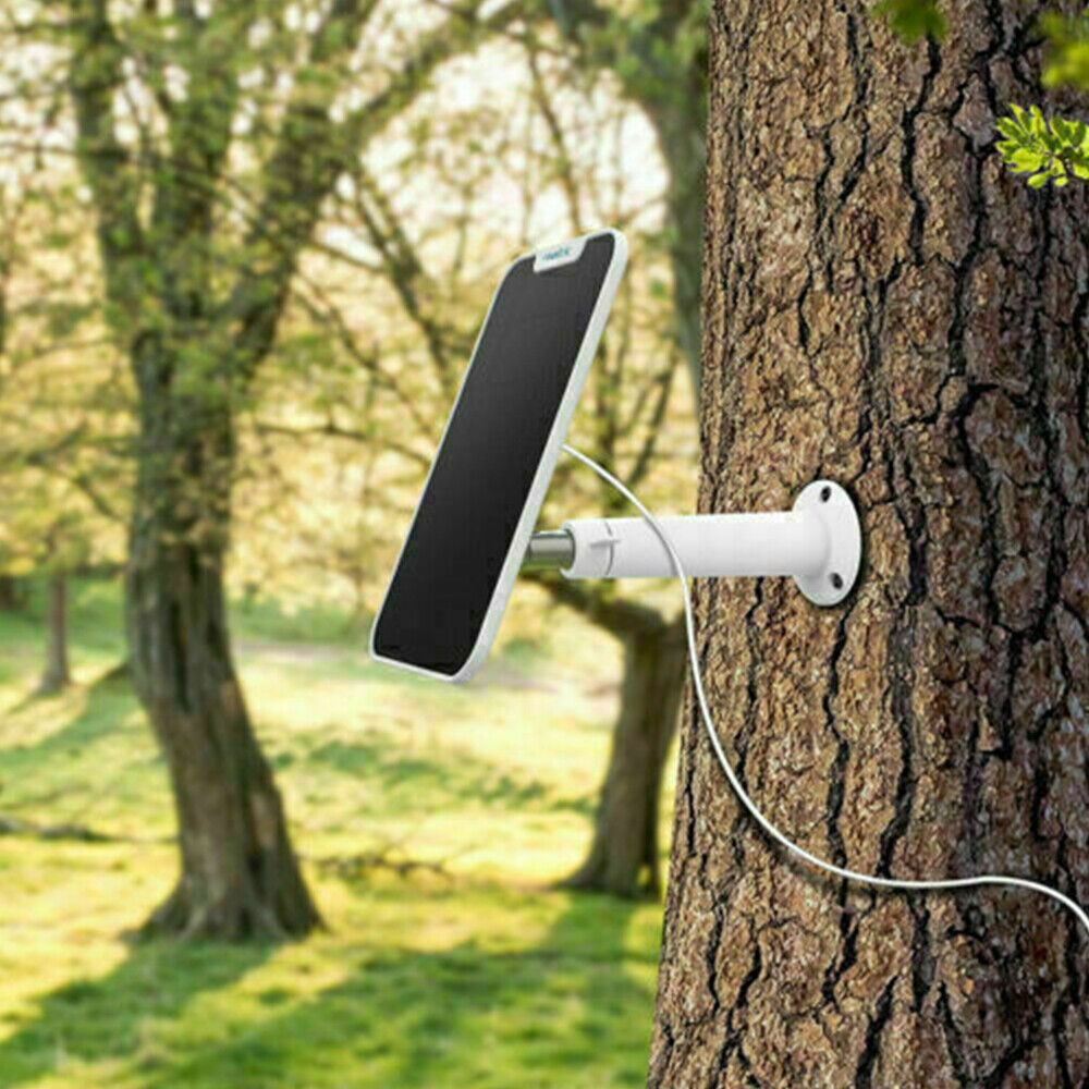 Solar Panel Charger for Eufy Eufycam Cam E/2C/E/2 Pro Wall Mount W/ Power Cable