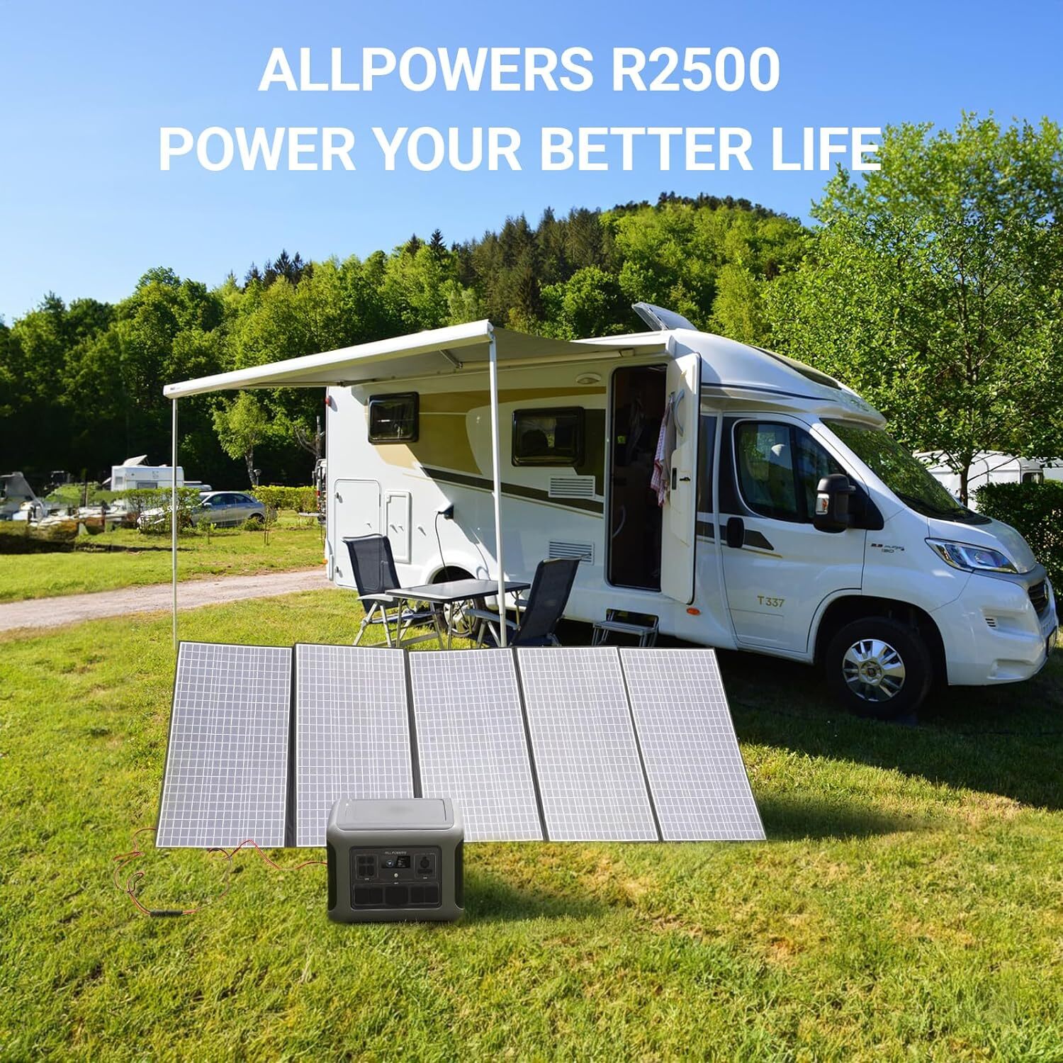 ALLPOWERS R2500 Portable Power Station Solar Generator UPS AC For Use Emergency