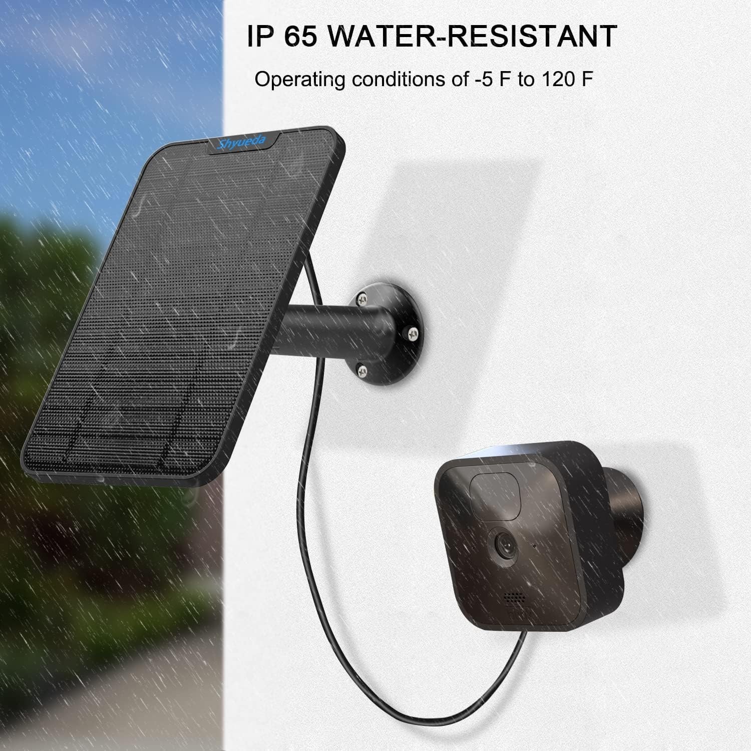 4W Solar Panel Charging Compatible with Blink 3rd Gen/XT/XT2Micro-USB Camera,…