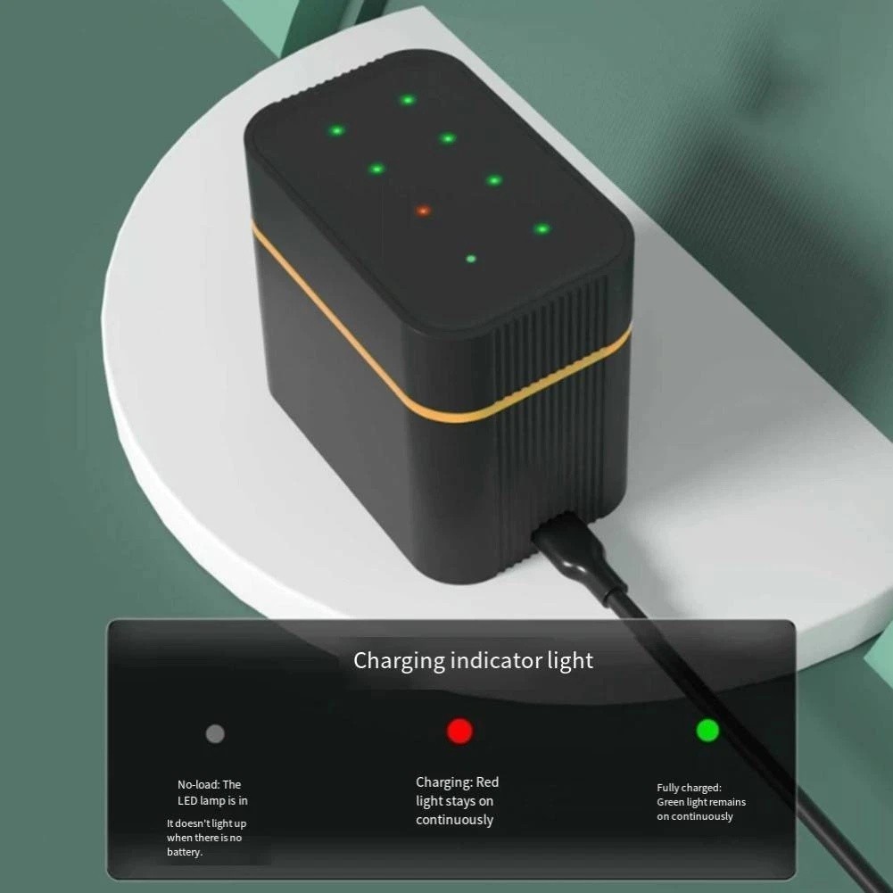 Smart Charging Eight Slot Lithium Battery Charger Box for AA Batteries