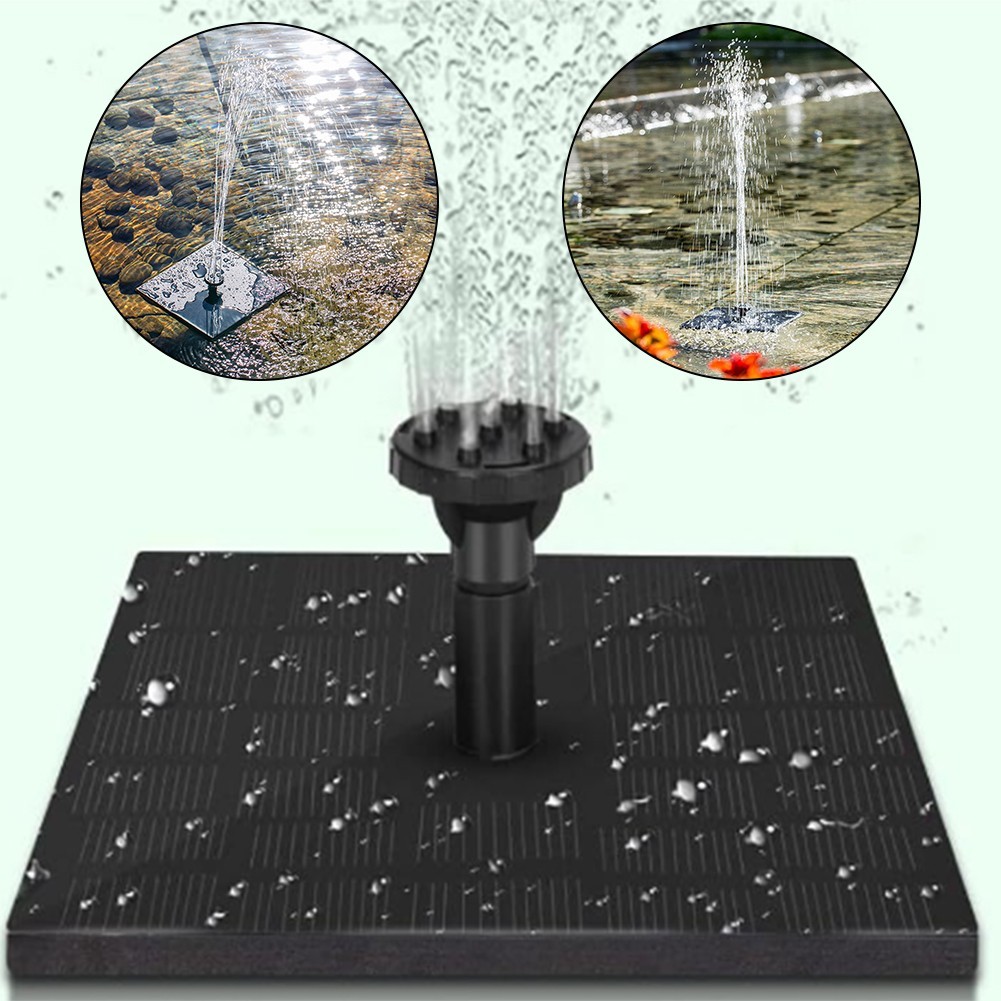Efficient Solar Water Pump for Garden Pond and Bird Bath with Adjustable Spray