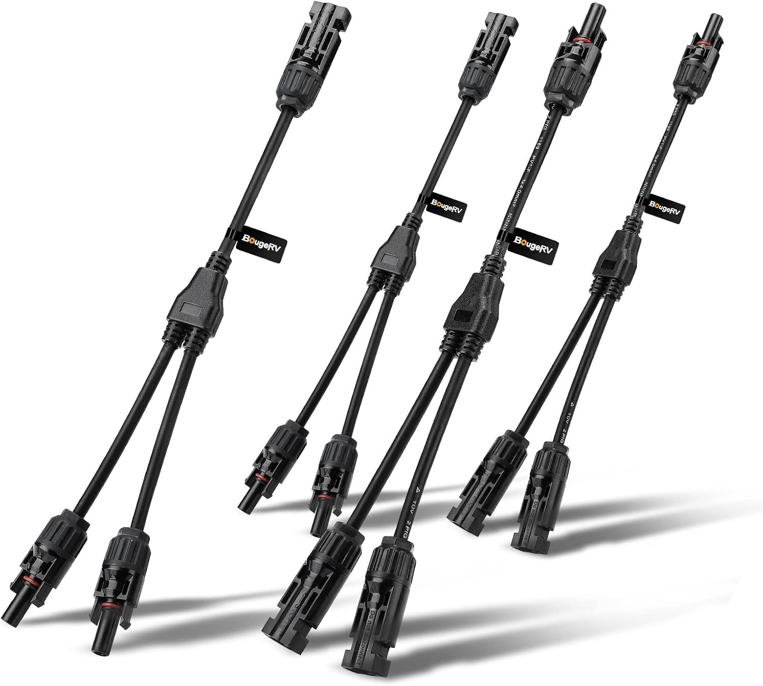 2 Pairs Solar Connectors Y Branch Parallel Adapter – Quick Connect Tool Kit