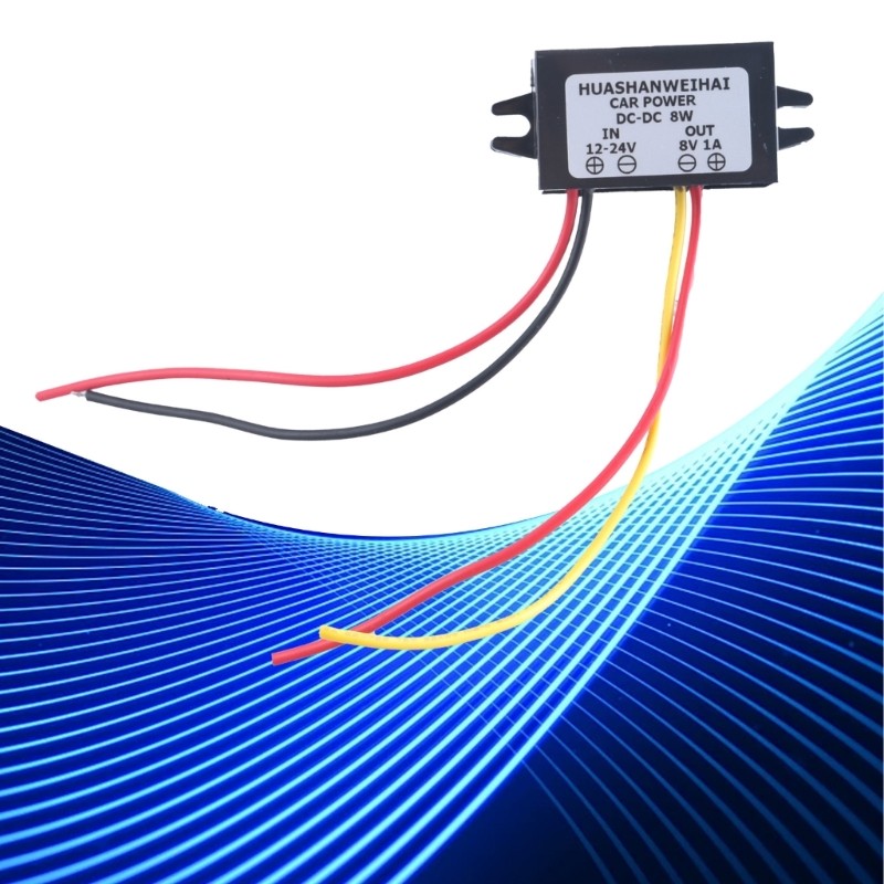 Buckk Converters 12V 24V to 8V 1A Step Down Voltages Reducers Powers Supply