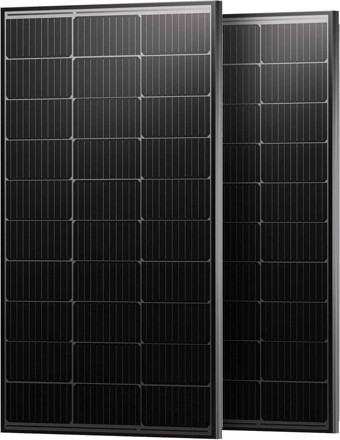 400 watt Bifacial Solar Panels – 2PCS 200W 12V/24V High Efficiency Solar Panel w
