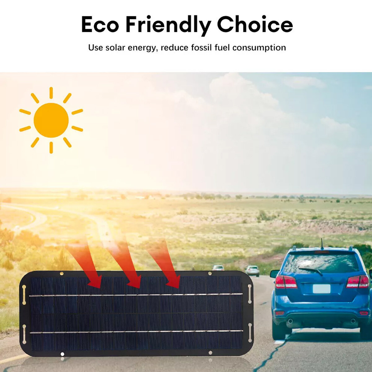 30W 12V Solar Panel Charger Kit with USB for Car Boat RV Battery Maintenance Lot