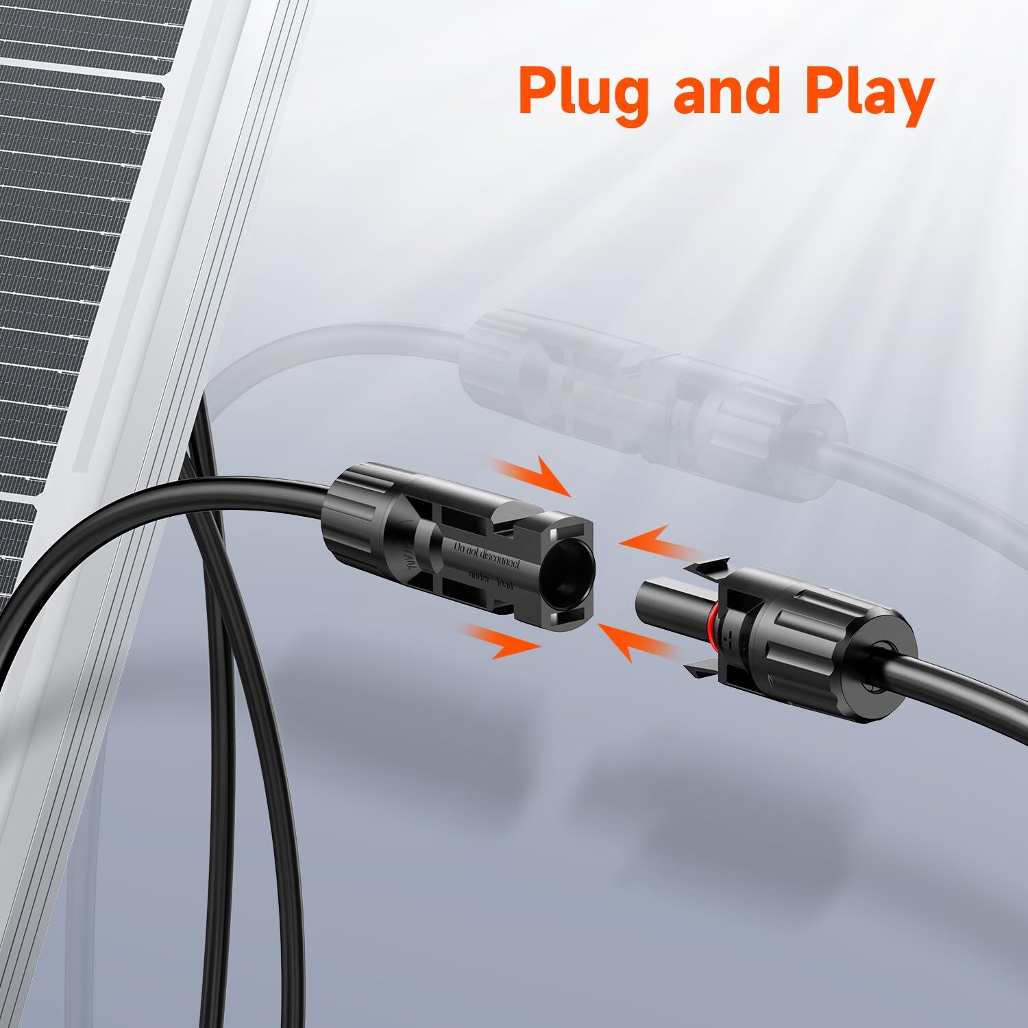 Solar Panels Connectors Y Branch 1 to 4 Parallel Adapter Cable Wire Plug Tool
