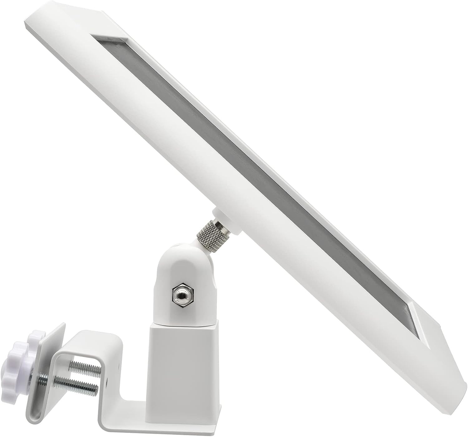 Holicfun Universal Solar Panel Gutter Mount, White | Fits Ring/Arlo/Eufy/Wyze so