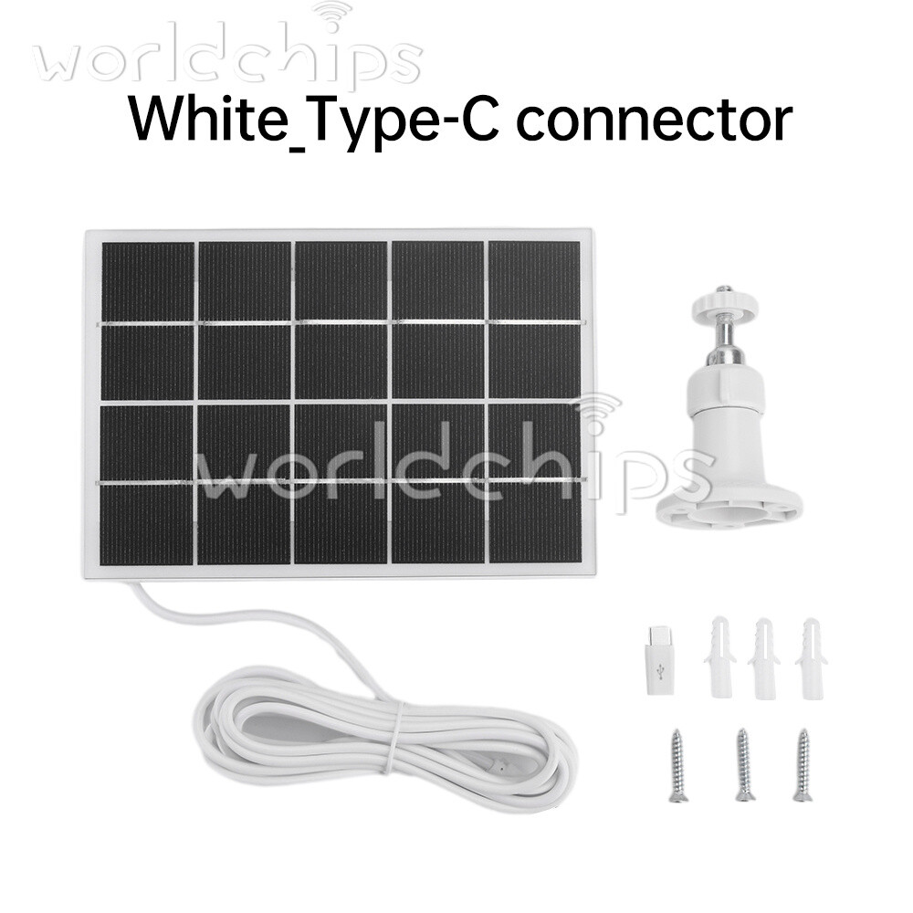 8W 5V Microcrystal Solar Panel + Mounting Bracket For Security Camera Water Pump