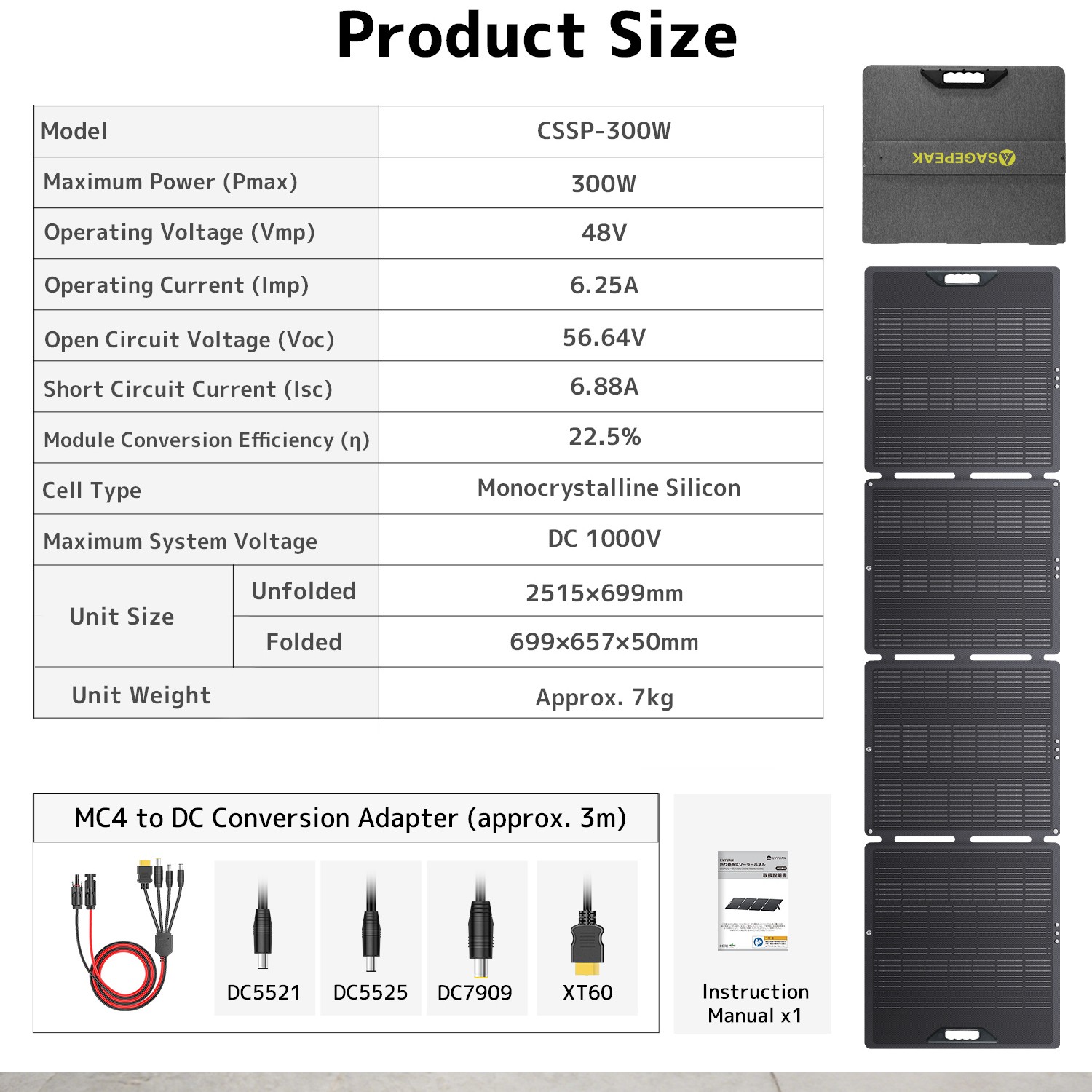 400W Portable Foldable Solar Panel for Emergency Home RV Van Off Grid Camping