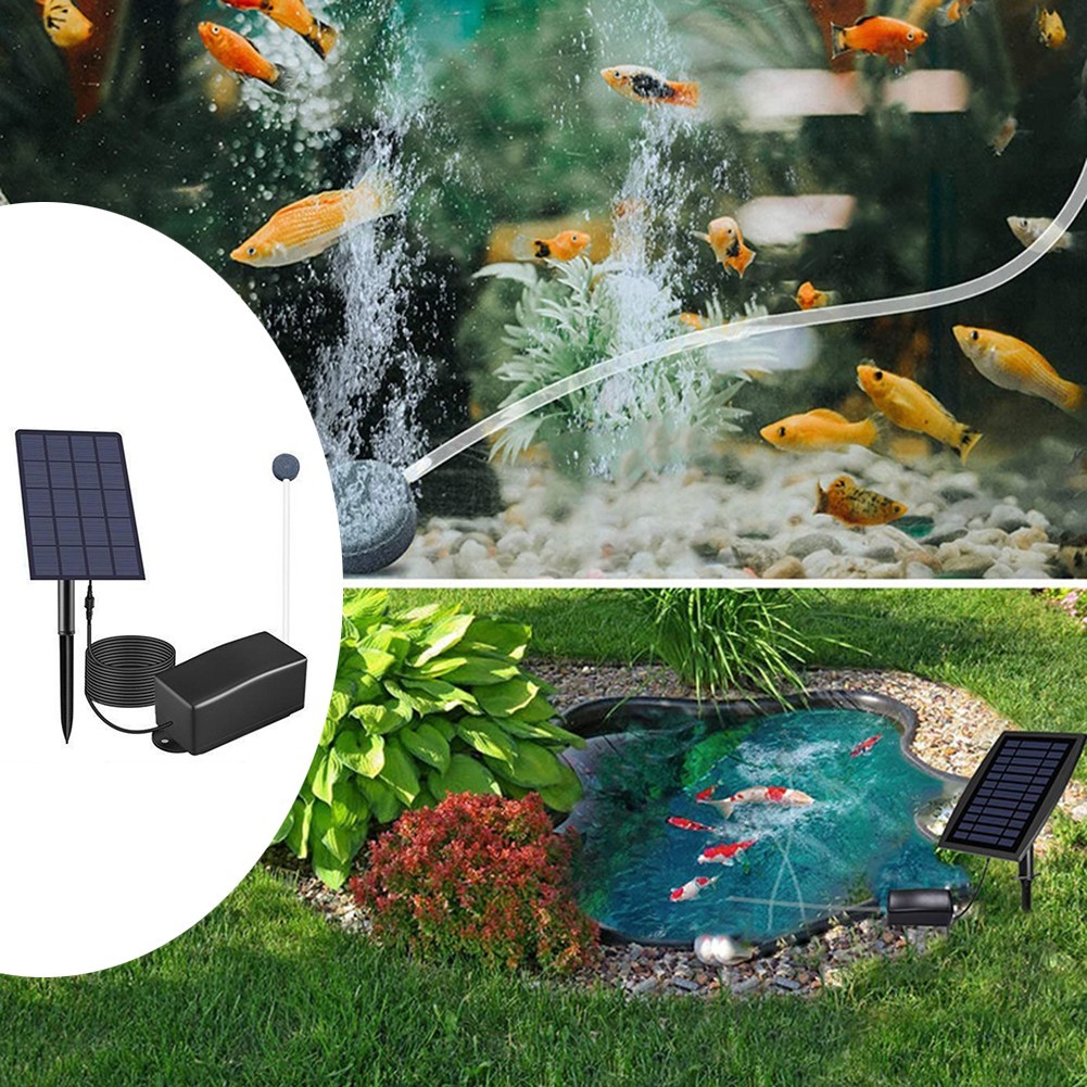Efficient Aeration Solar Oxygen Pump Renewable Energy 2.5W Solar Power