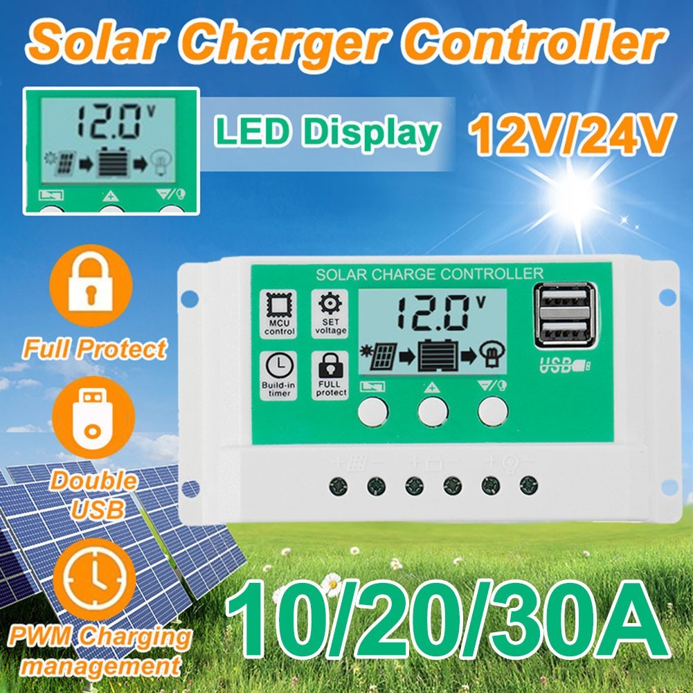 Automatic Charge Controller Home Energy Management 12V 24V Compatibility
