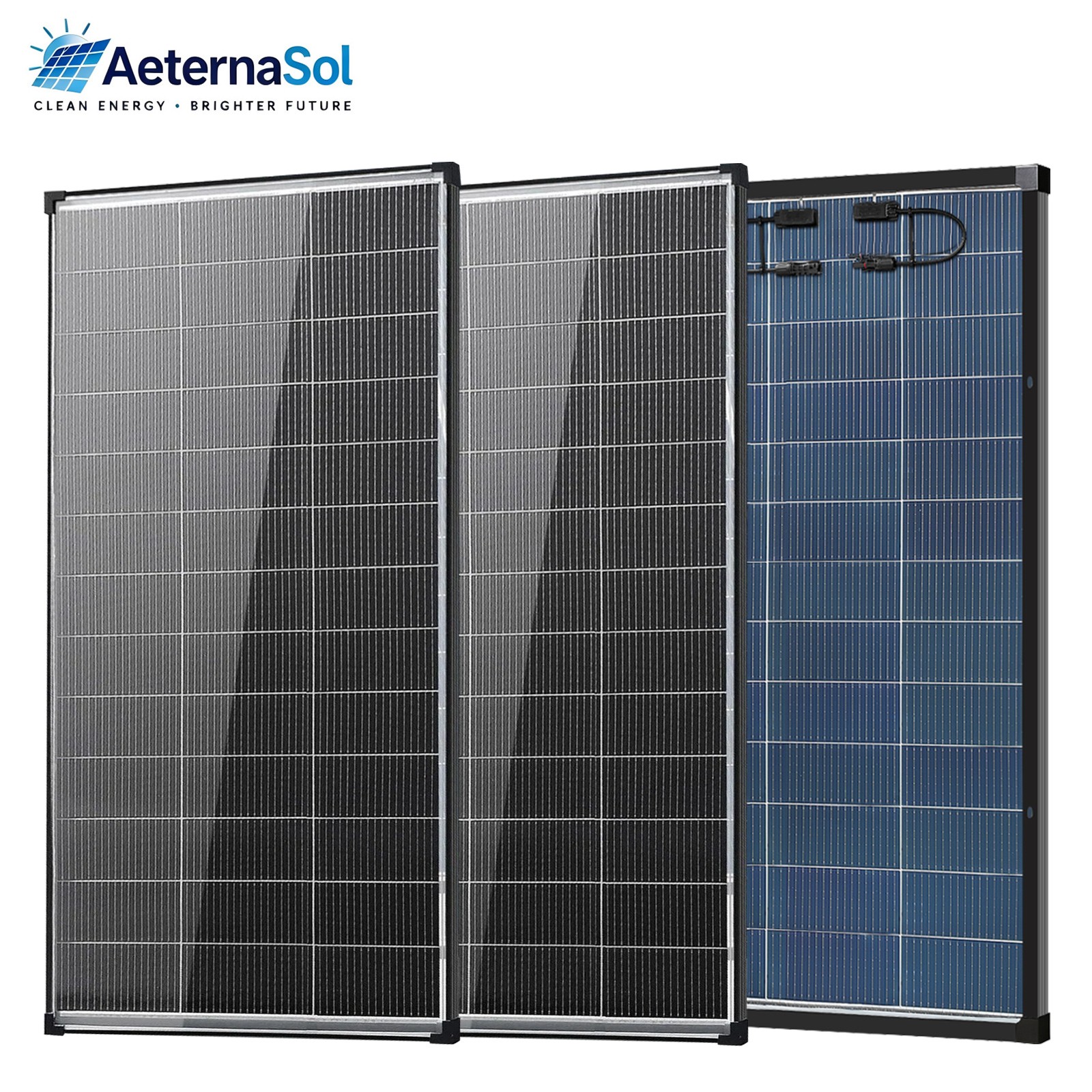 400W Bifacial Solar Panel 12V N-Type Mono Home Roof RV Boat Off-Grid 200Watt*2
