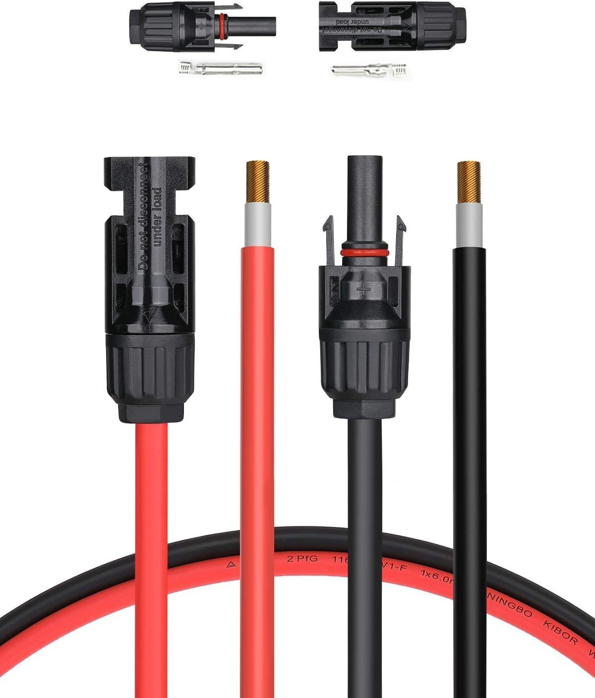 BougeRV 20 Feet 12AWG Solar Extension Cable with Female and Male Connector