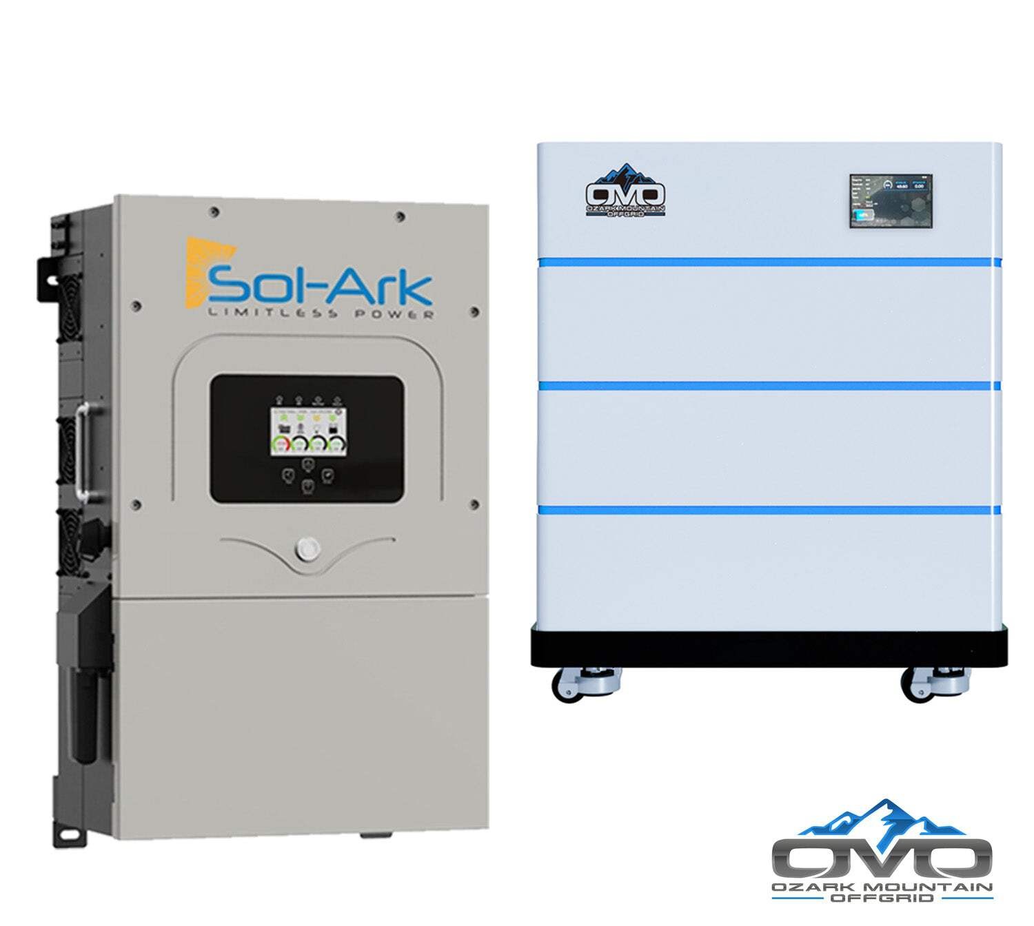 6KW Complete Offgrid Solar Kit – 15K Sol-Ark Inverter + 15.36KW OMO Stack Lithiu