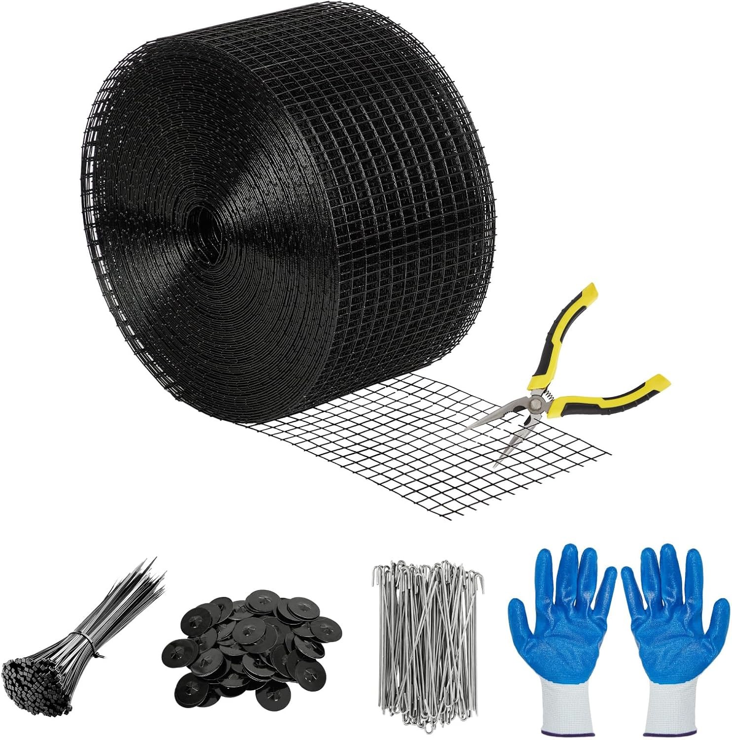 6 in x 50/100/120 ft Solar Panel Bird Guard Mesh Critter Protection w/ Fasteners