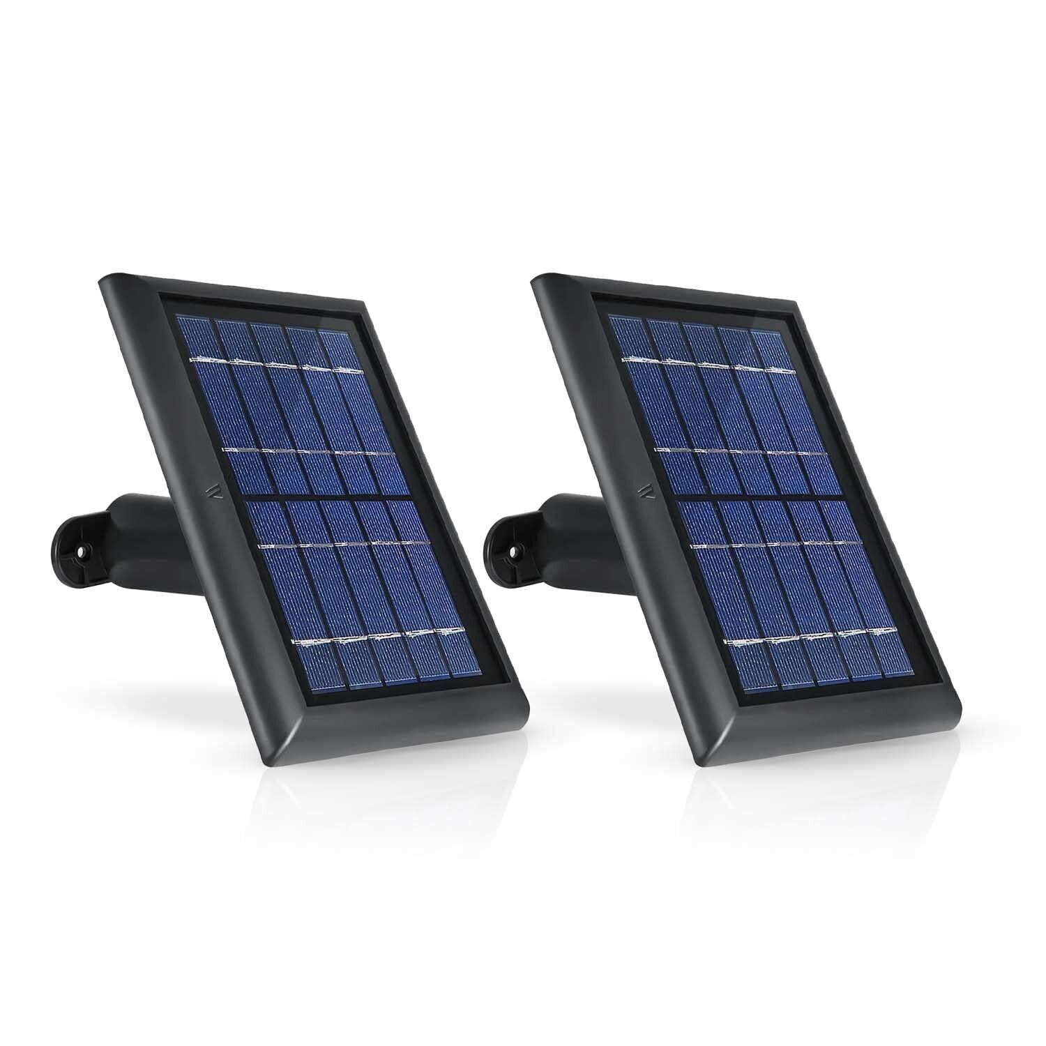 Solar Power Panel for Arlo Essential Camera Weatherproof Outdoor 2 Pack – Black
