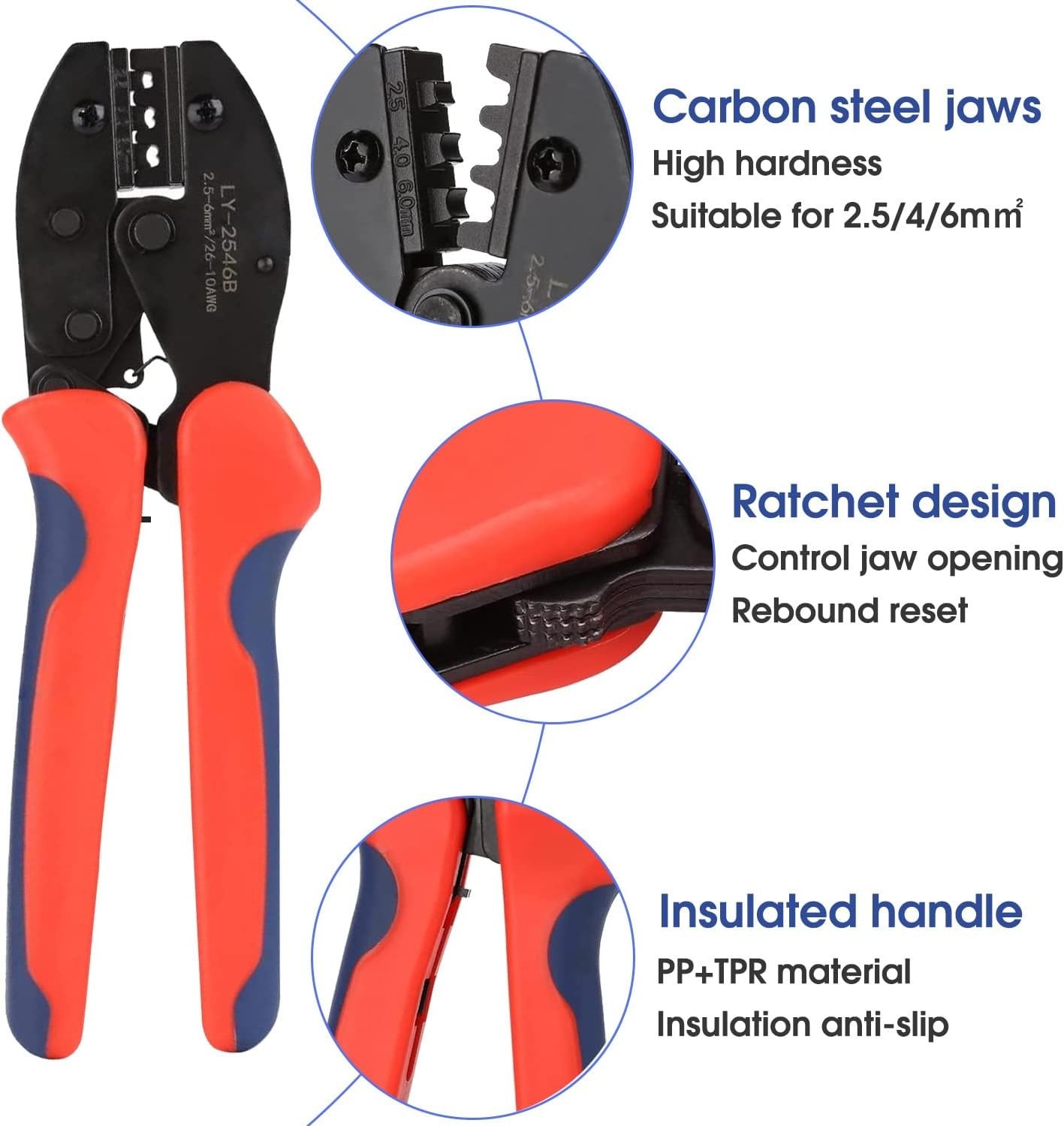 Solar Crimping Tool for Solar Panel Cable with 12 Pairs Solar Connectors