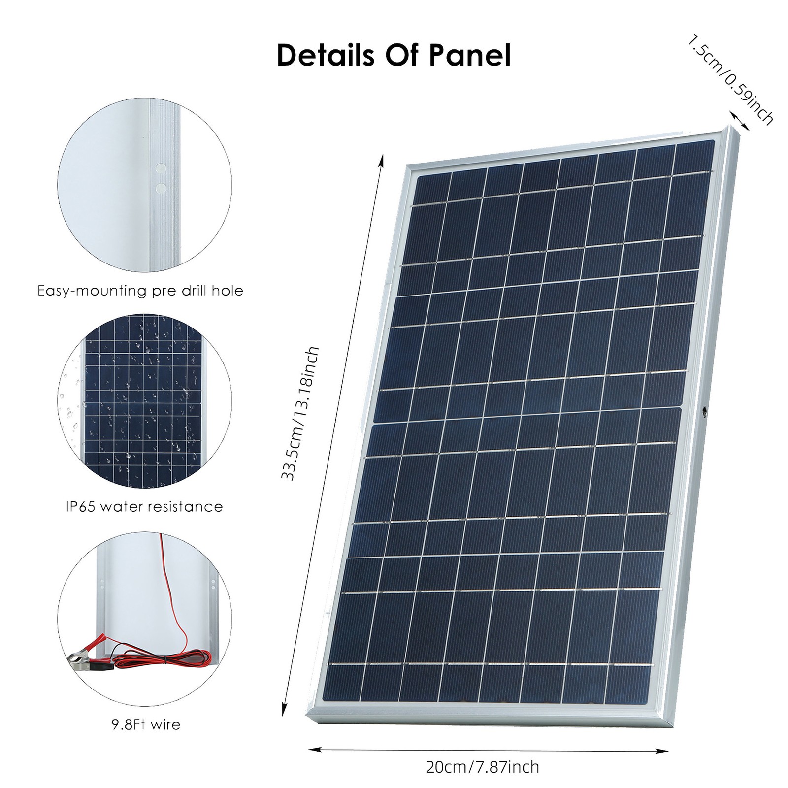 1/2PC Solar Panel 12V Solar Battery Trickle Charger 100A W/Controller Maintainer