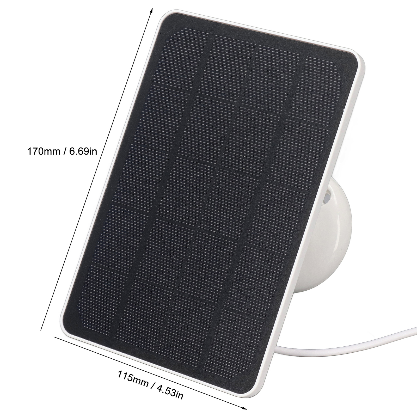 Solar Panel 4W Battery Charger Micro USB Camera Charging Solar Panel White