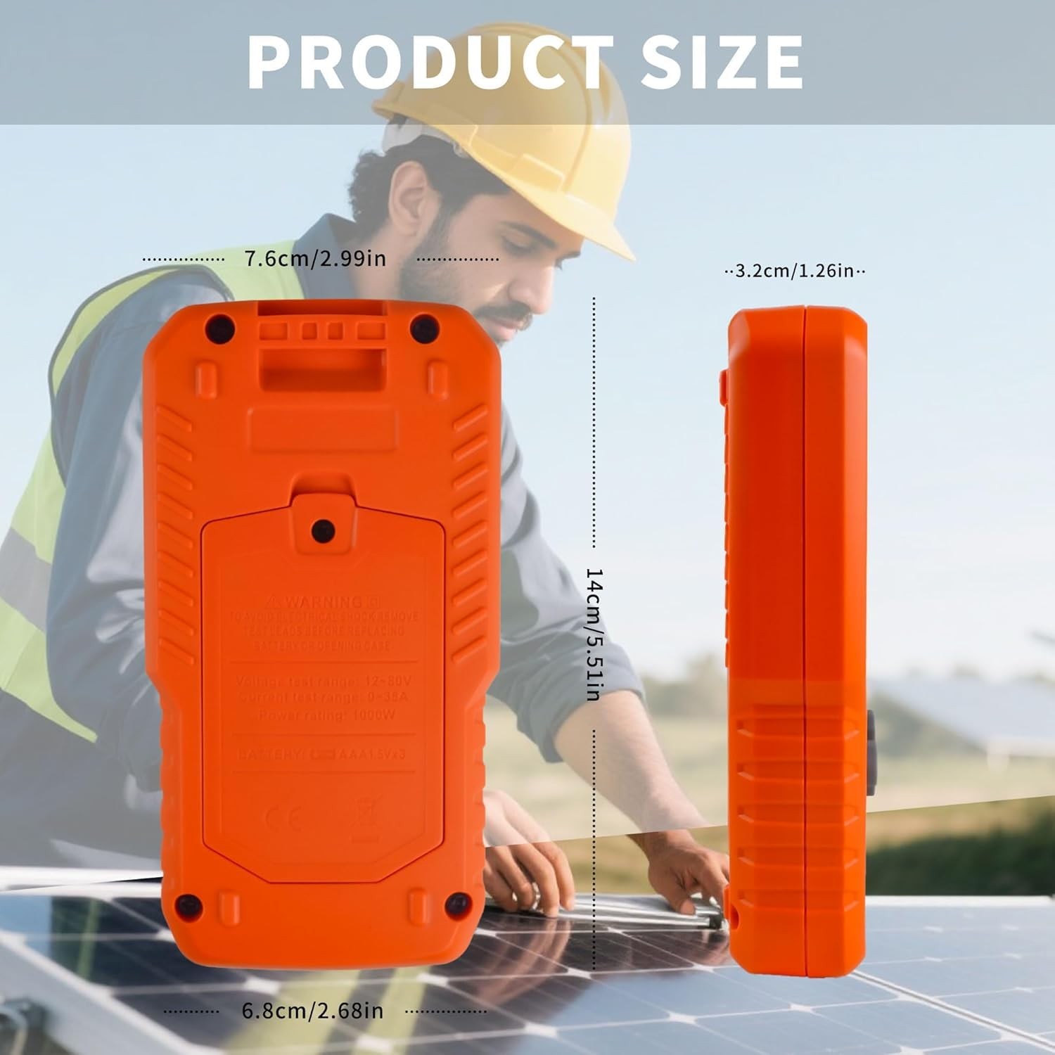 ZIBOO FT-1000W Solar Panel Tester MPPT Meter – 1000W Max Power,
