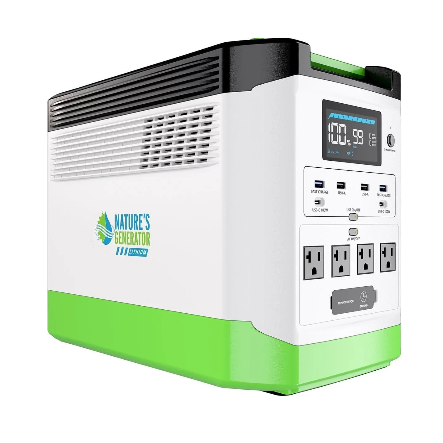 Nature’s Generator Lithium 1800 Solar Generator Bundle | 1800W Pure Sine Wave