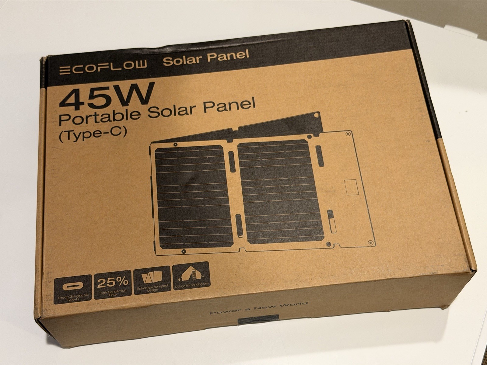 Ecoflow 45 Watt Portable Solar Panel (Type-C) New in Box