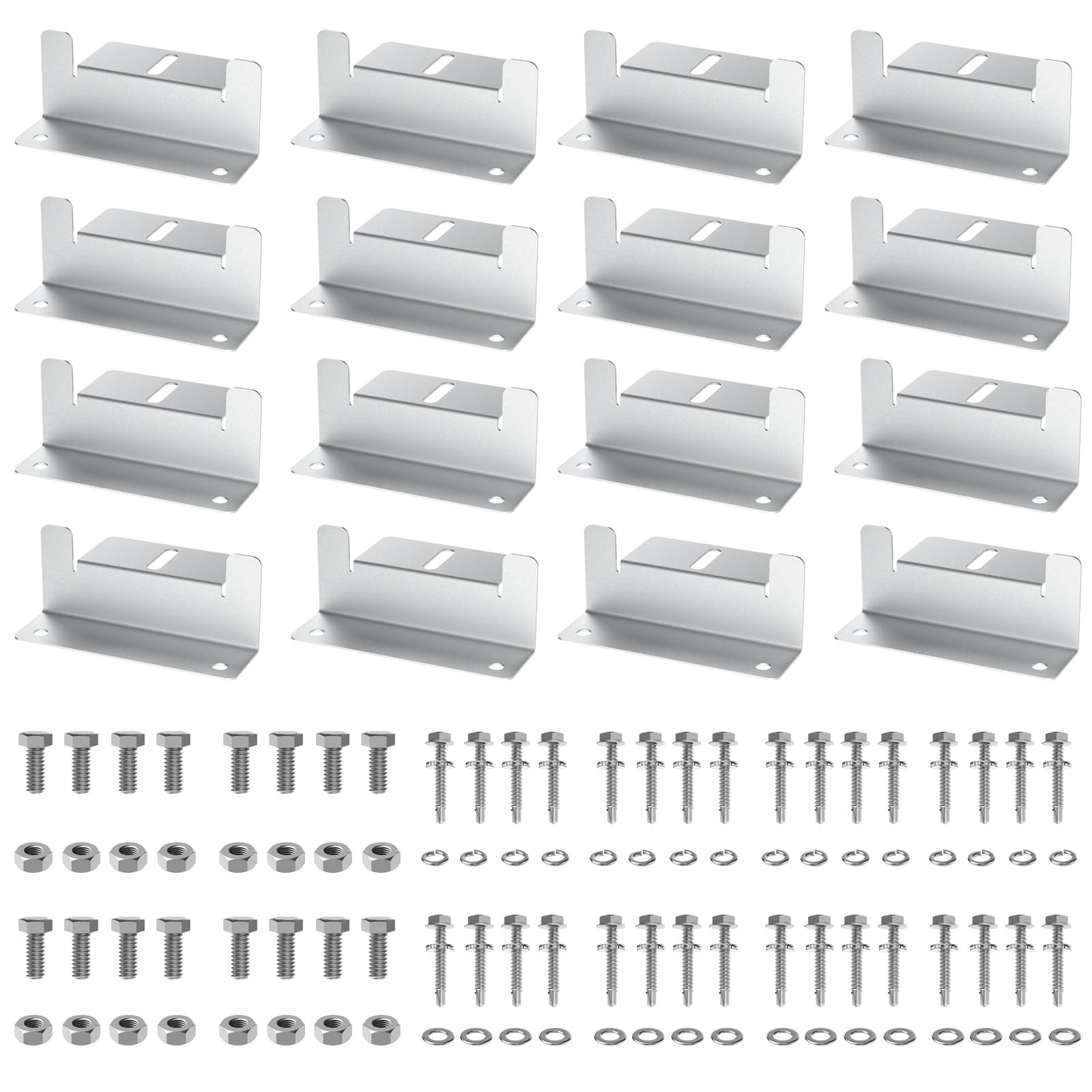 Solar Panel Z Brackets Aluminum Lightweight Corrosion Free RV Trailer Van Yacht