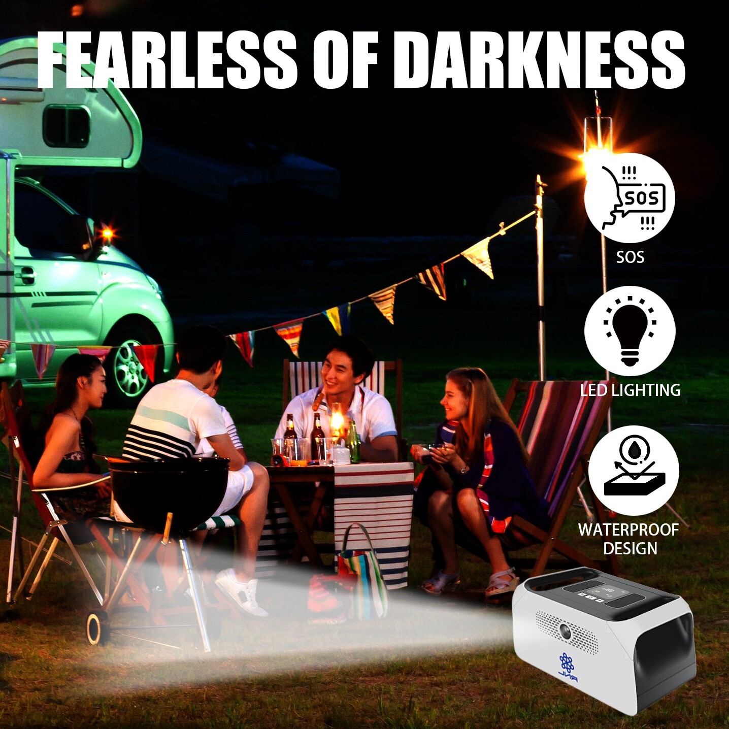 500 Portable Power Station 899Wh Backup Lithium Battery Pure Sine Wave Inverter